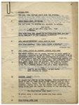 Moe Howard's 26pp. Script Dated May 1943 for The Three Stooges Film ''A Gem of a Jam'' -- With 5 Additional Pages of Script Changes -- Archival Repair to Cover, Otherwise Very Good Condition